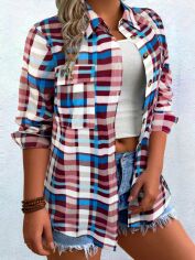 Акція на Сорочка жіноча SHEIN GD-00227573 2XL Різнокольорова від Rozetka