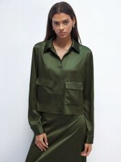Акція на Сорочка жіноча SHEIN GD-00227972 S Зелена від Rozetka