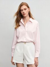 Акція на Сорочка оверсайз жіноча SHEIN GD-00220186 L Світло-рожева від Rozetka