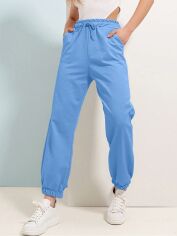 Акція на Штани жіночі SHEIN GD-00214583 M Блакитні від Rozetka
