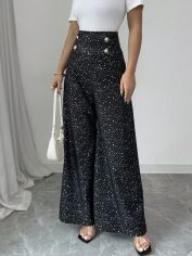 Акція на Штани жіночі SHEIN GD-00221184 S Чорні від Rozetka