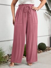 Акція на Штани жіночі SHEIN GD-00209626 0XL Рожеві від Rozetka