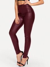 Акція на Штани жіночі SHEIN GD-00212772 XL Бордові від Rozetka