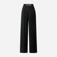 Акція на Штани жіночі SHEIN GD-00205047 1XL Чорні від Rozetka