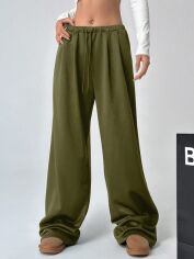 Акція на Штани жіночі SHEIN GD-00203400 S Зелені від Rozetka