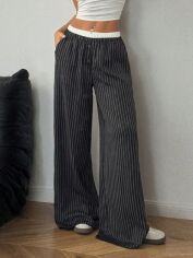 Акція на Штани жіночі SHEIN GD-00203929 S Чорні від Rozetka