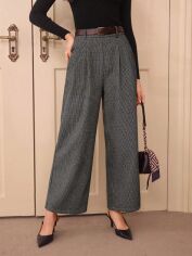 Акція на Штани жіночі SHEIN GD-00214057 L Темно-сірі від Rozetka