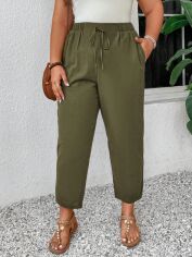 Акція на Штани жіночі SHEIN GD-00195418 2XL Зелені від Rozetka