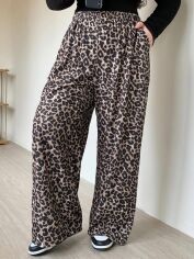 Акція на Штани жіночі SHEIN GD-00184169 1XL Коричневі від Rozetka