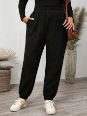 Акція на Штани жіночі SHEIN GD-00195713 2XL Чорні від Rozetka