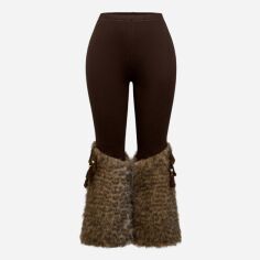 Акція на Штани жіночі SHEIN GD-00215001 0XL Коричневі від Rozetka