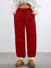 Акція на Штани жіночі SHEIN GD-00207914 M Червоні від Rozetka