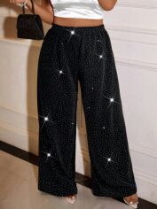 Акція на Штани жіночі SHEIN GD-00220124 2XL Чорні від Rozetka