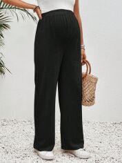 Акція на Штани для вагітних SHEIN GD-00213479 XL Чорні від Rozetka