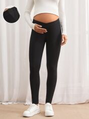 Акція на Штани для вагітних SHEIN GD-00220275 XL Чорні від Rozetka