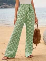 Акція на Штани жіночі SHEIN GD-00209661 L Зелені від Rozetka