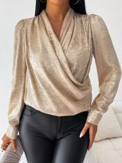 Акція на Блузка жіноча SHEIN GD-00206857 S Кремова від Rozetka