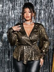 Акція на Блузка жіноча SHEIN GD-00207314 1XL Різнокольорова від Rozetka