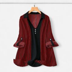 Акція на Блузка жіноча SHEIN GD-00203562 1XL Різнокольорова від Rozetka