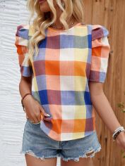 Акція на Блузка жіноча SHEIN GD-00218849 XS Різнокольорова від Rozetka