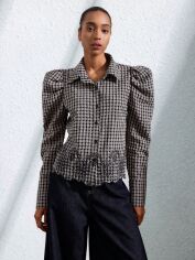 Акція на Блузка жіноча SHEIN GD-00207421 L Чорна від Rozetka