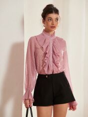 Акція на Блузка жіноча SHEIN GD-00208603 M Рожева від Rozetka