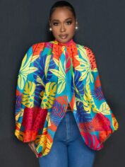 Акція на Блузка жіноча SHEIN GD-00206334 S Різнокольорова від Rozetka