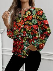 Акція на Блузка жіноча SHEIN GD-00226628 M Різнокольорова від Rozetka