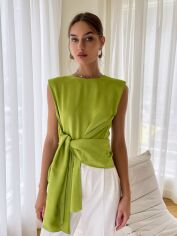 Акція на Блузка жіноча SHEIN GD-00202540 XL Лаймова від Rozetka