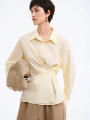 Акція на Блузка жіноча SHEIN GD-00212668 M Кремова від Rozetka
