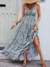 Акція на Сарафан жіночий SHEIN GD-00208587 XL Зелений від Rozetka