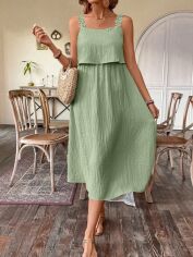 Акція на Сарафан жіночий SHEIN GD-00208759 XL Зелений від Rozetka