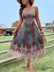Акція на Сарафан жіночий SHEIN GD-00216412 2XL Комбінований від Rozetka