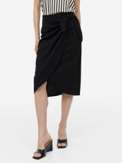 Акція на Спідниця міді літня жіноча H&M 1172496 M Чорна від Rozetka