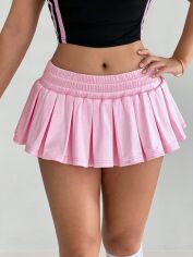 Акція на Спідниця літня жіноча SHEIN GD-00217708 XS Рожева від Rozetka