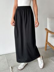 Акція на Спідниця літня жіноча SHEIN GD-00218376 M Чорна від Rozetka