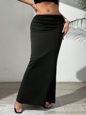 Акція на Спідниця літня жіноча SHEIN GD-00226873 M Чорна від Rozetka