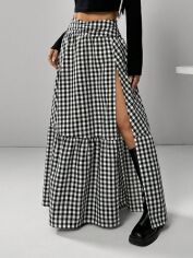 Акція на Спідниця літня жіноча SHEIN GD-00202413 L Чорно-біла від Rozetka