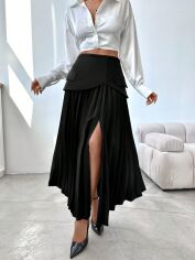 Акція на Спідниця літня жіноча SHEIN GD-00206367 M Чорна від Rozetka
