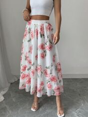 Акція на Спідниця літня жіноча SHEIN GD-00208957 L Рожева від Rozetka