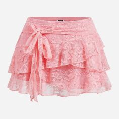 Акція на Спідниця літня жіноча SHEIN GD-00210380 XS Рожева від Rozetka