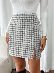 Акція на Спідниця літня жіноча SHEIN GD-00211325 L Чорно-біла від Rozetka