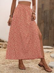 Акція на Спідниця літня жіноча SHEIN GD-00216326 L Помаранчева від Rozetka
