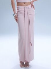 Акція на Спідниця літня жіноча SHEIN GD-00212176 S Світло-рожева від Rozetka