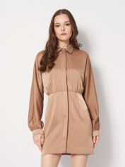 Акція на Плаття-сорочка коротке літнє жіноче C&A 2206824p14 38 Бежеве від Rozetka