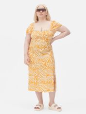 Акція на Сукня міді літня жіноча Primark XAZ530245LJKW 46 Біла з гірчичним від Rozetka