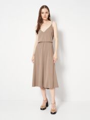 Акція на Плаття міді літнє жіноче H&M 1067646p14 XL Бежеве від Rozetka