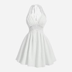 Акція на Сукня літня жіноча SHEIN GD-00227854 4XL Біла від Rozetka