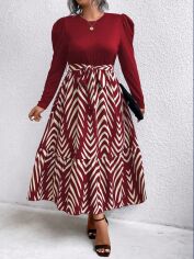 Акція на Сукня осіння жіноча SHEIN GD-00185237 2XL Червона від Rozetka