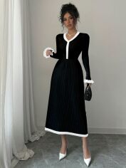 Акція на Сукня осіння жіноча SHEIN GD-00203369 XS Чорна від Rozetka